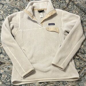 Patagonia Cream Snap-Quarter Fleece Pullover